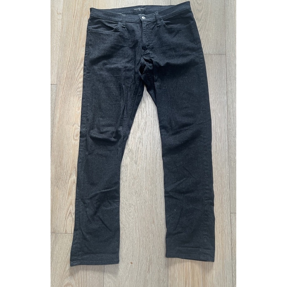 Banana Republic The Traveler Jeans Adult 33 x 34 Dark Gray Slim Fit‎ Mens - Picture 2 of 5